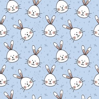 卡通兔子复活节背景图片
