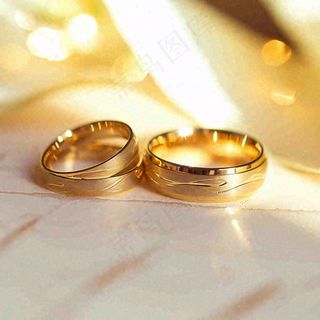 爱情婚礼婚姻戒指珠宝配饰，浪漫情人节摄影图