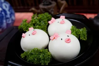 嘟嘟猪脸芝麻包 