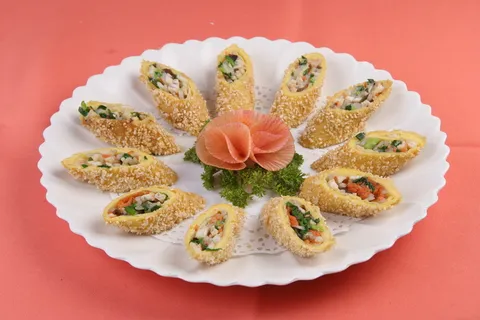 香麻鱼丝卷-五福楼