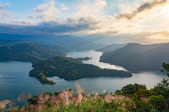 湖光山色自然风景