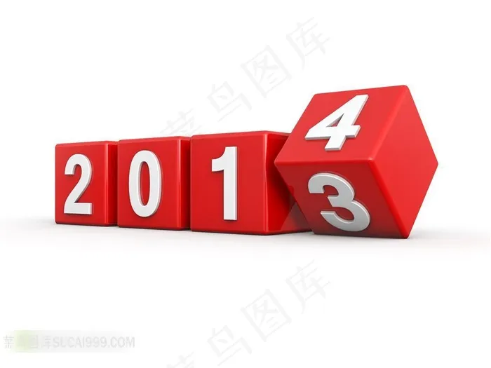 2014数字立体方块图片
