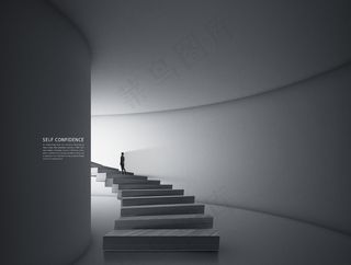 高端商业地产画册海报概念抽象场景设计模板