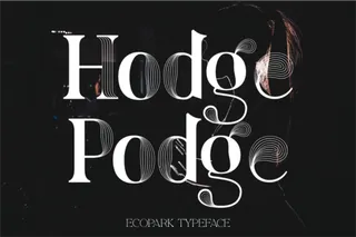 Ecopark字体线条欧式大气条纹花纹边框