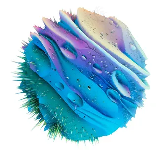 爆炸的颜料创意