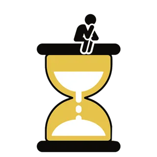 卡通沙漏黄色少儿兴趣班