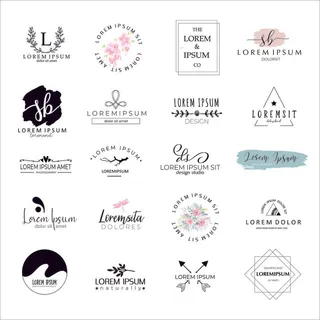 手绘Logo标志素材