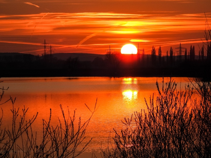 浪漫夕阳摄影