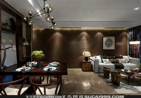 玻璃球吊灯餐厅