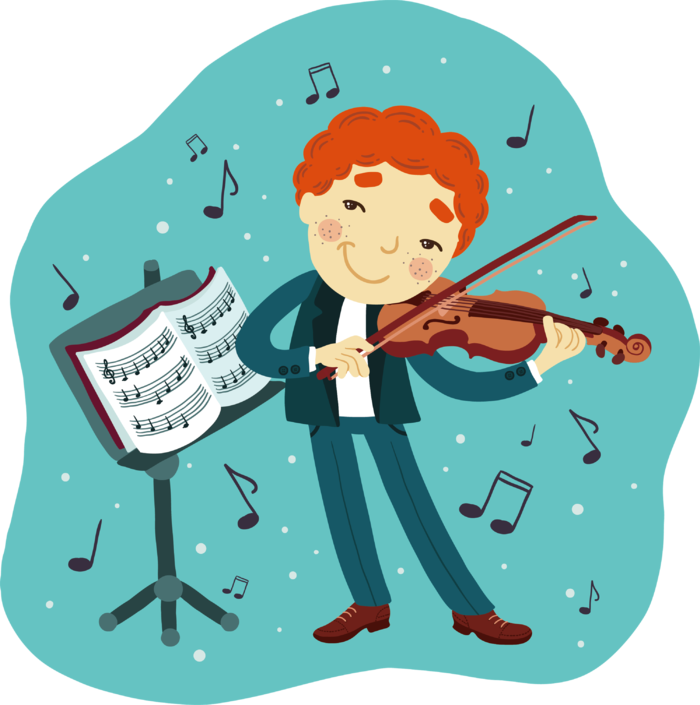 小提琴 卡通