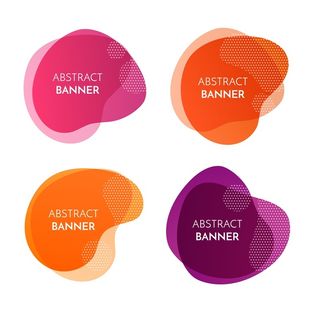 渐变形状科技装饰元素