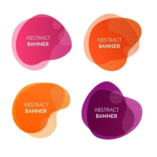 渐变形状科技装饰元素