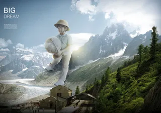 儿童梦想天空psd背景