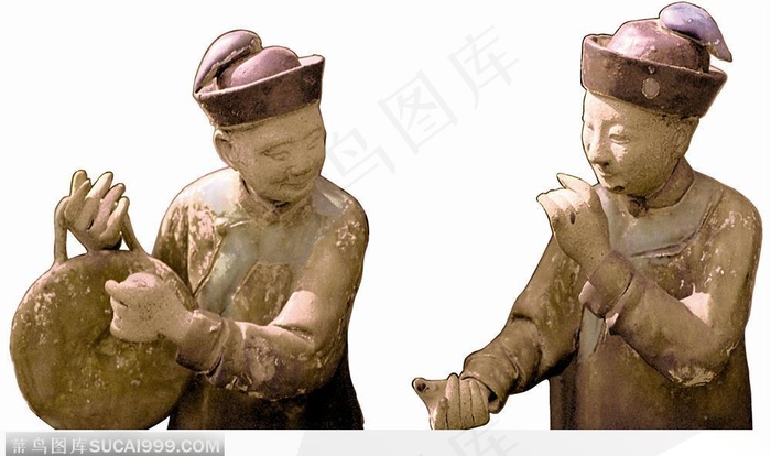 陈家祠陶塑-交谈的士兵