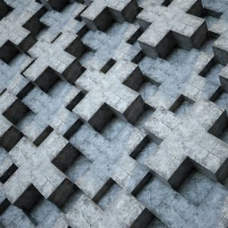 3d立体十字方块背景高清图片