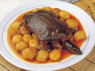 0911CC-693小土豆烧甲鱼     家常味浓、营养丰富