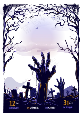 万圣节边框万圣节海报边框素材