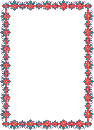 喜庆红色边框圣诞节