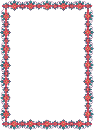 喜庆红色边框圣诞节