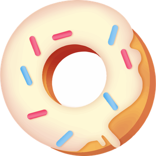 免扣甜甜圈简笔画