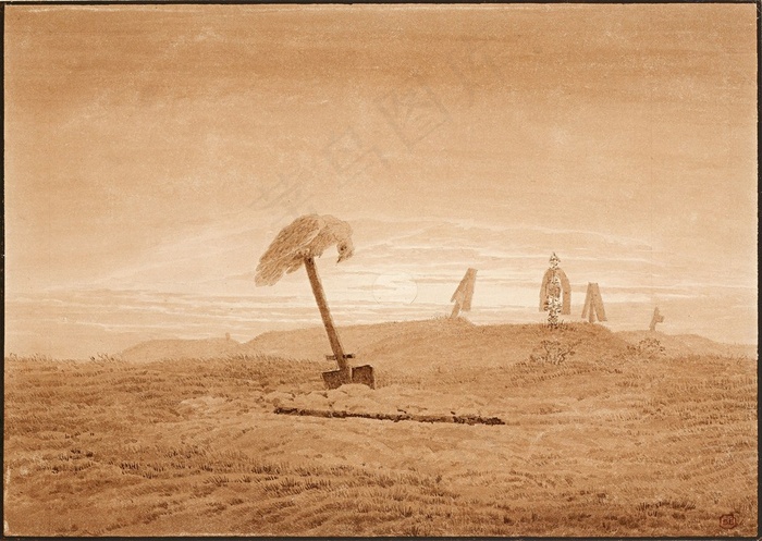 卡斯帕·大卫·弗里德里希风景绘画作品素材