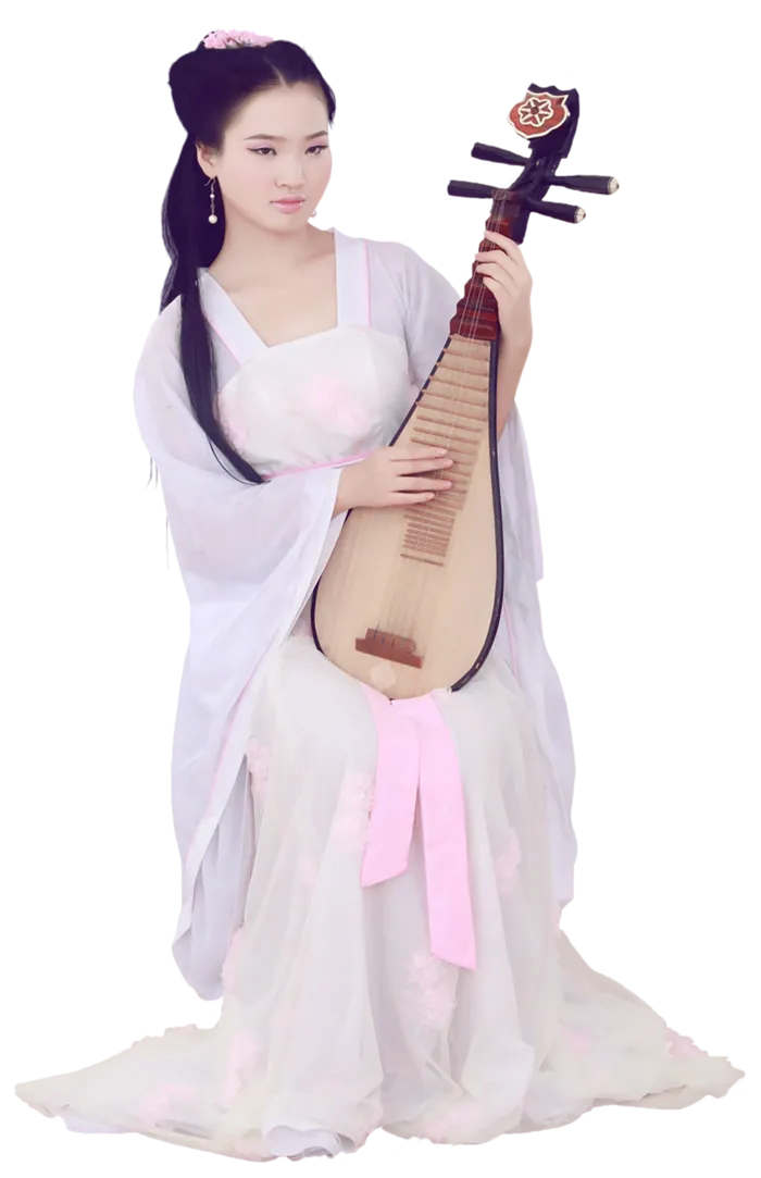 03 (12)免抠元素 免抠摄影 美女 人物 服装 古风 演奏