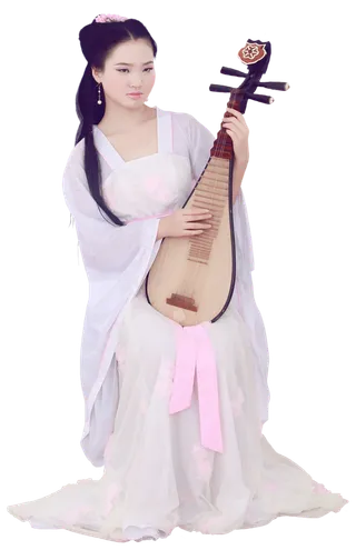 03 (12)免抠元素 免抠摄影 美女 人物 服装 古风 演奏