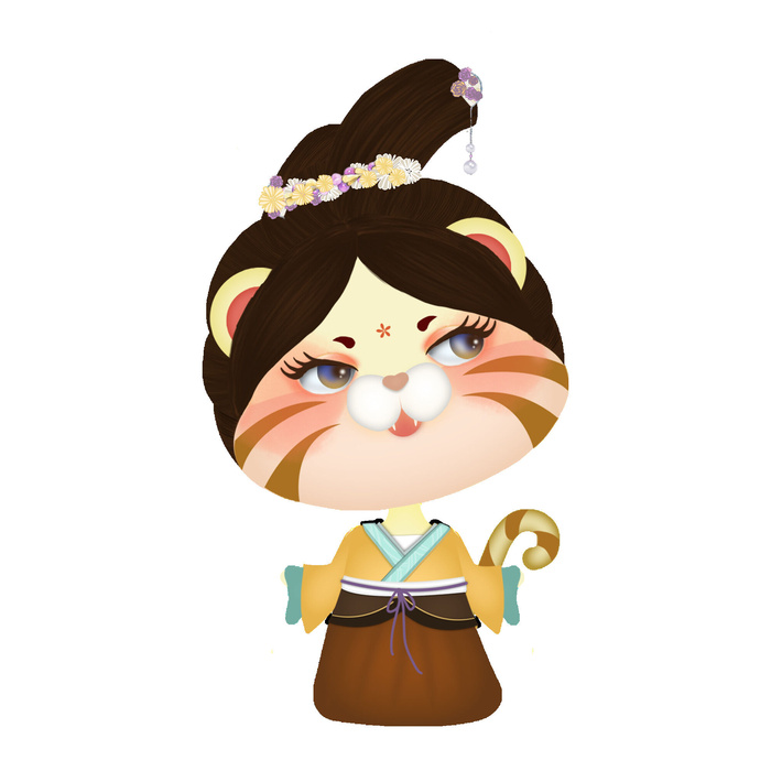 PNG免扣2022虎年新年春节元旦卡通老虎形象图片插画PSD设计素材