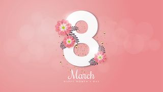 三八妇女节女神节贺卡素材