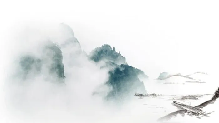 古风雾绕山峦
