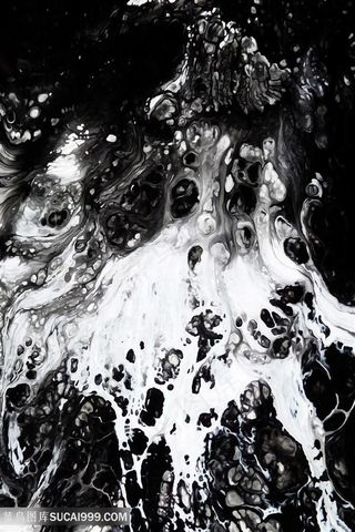 唯美抽象水墨艺术画