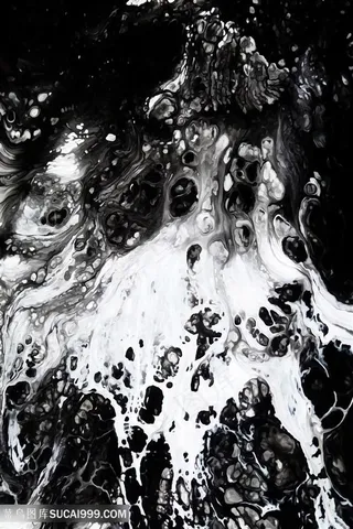 唯美抽象水墨艺术画