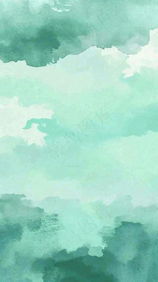 意境绿色水墨纹理背景