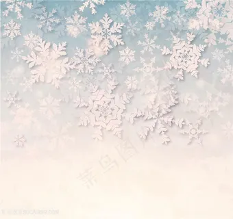 金色背景六边形雪花高清图片
