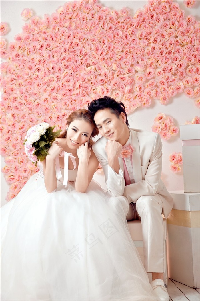 幸福恋人唯美婚纱写真大图