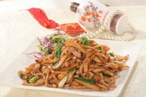 杏鲍菇炒肉丝 18元 (1)