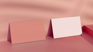 光影正反面名片样机