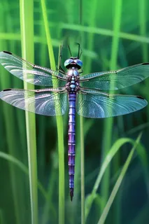 草丛的蜻蜓绿意摄影图背景