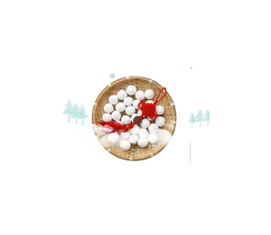 免扣元宵节汤圆中国结装饰