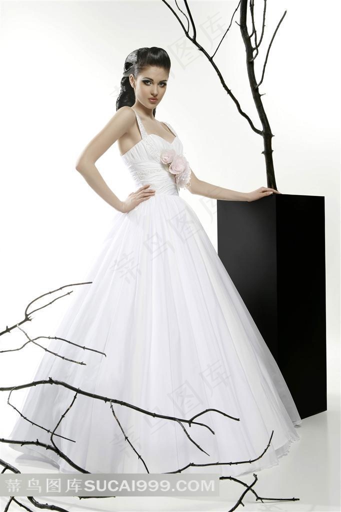 创意欧美树枝艺术婚纱摄影