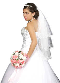 免抠婚礼女孩PNG透明图像