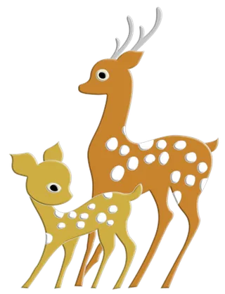 卡通梅花鹿PNG免扣素材