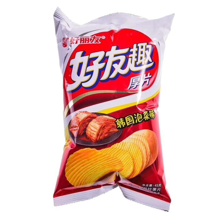 好丽友好友趣泡菜味小吃超市商品白底图免抠实物摄影png格式图片透明底