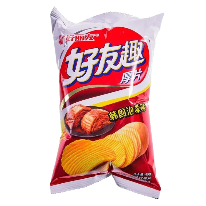 好丽友好友趣泡菜味小吃超市商品白底图免抠实物摄影png格式图片透明底