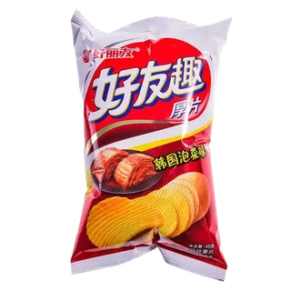 好丽友好友趣泡菜味小吃超市商品白底图免抠实物摄影png格式图片透明底