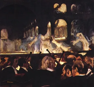 印象派画家莫奈德加劳特雷克高清油画跳芭蕾舞的场景