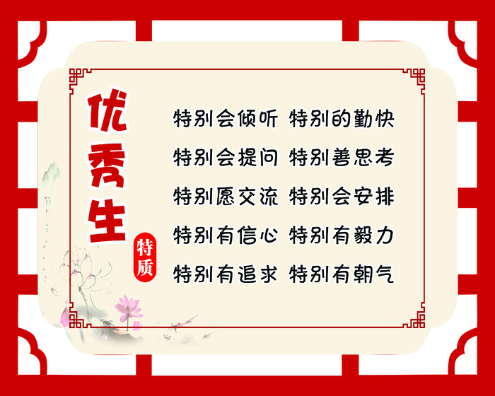 学霸特质0psd模版下载