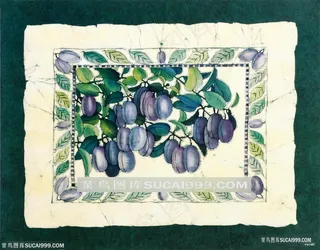 唯美蓝莓高清插画