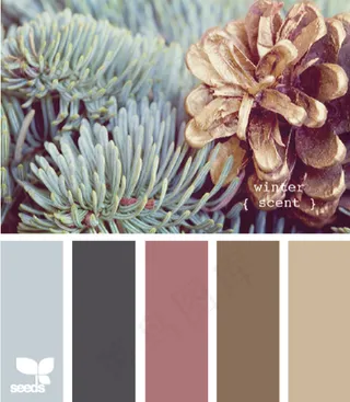 冬天系配色色卡色彩搭配