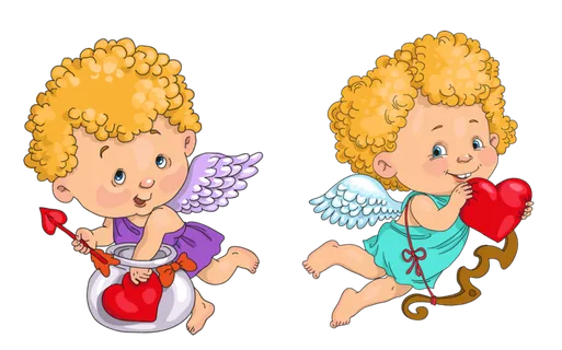 情人节丘比特送爱心